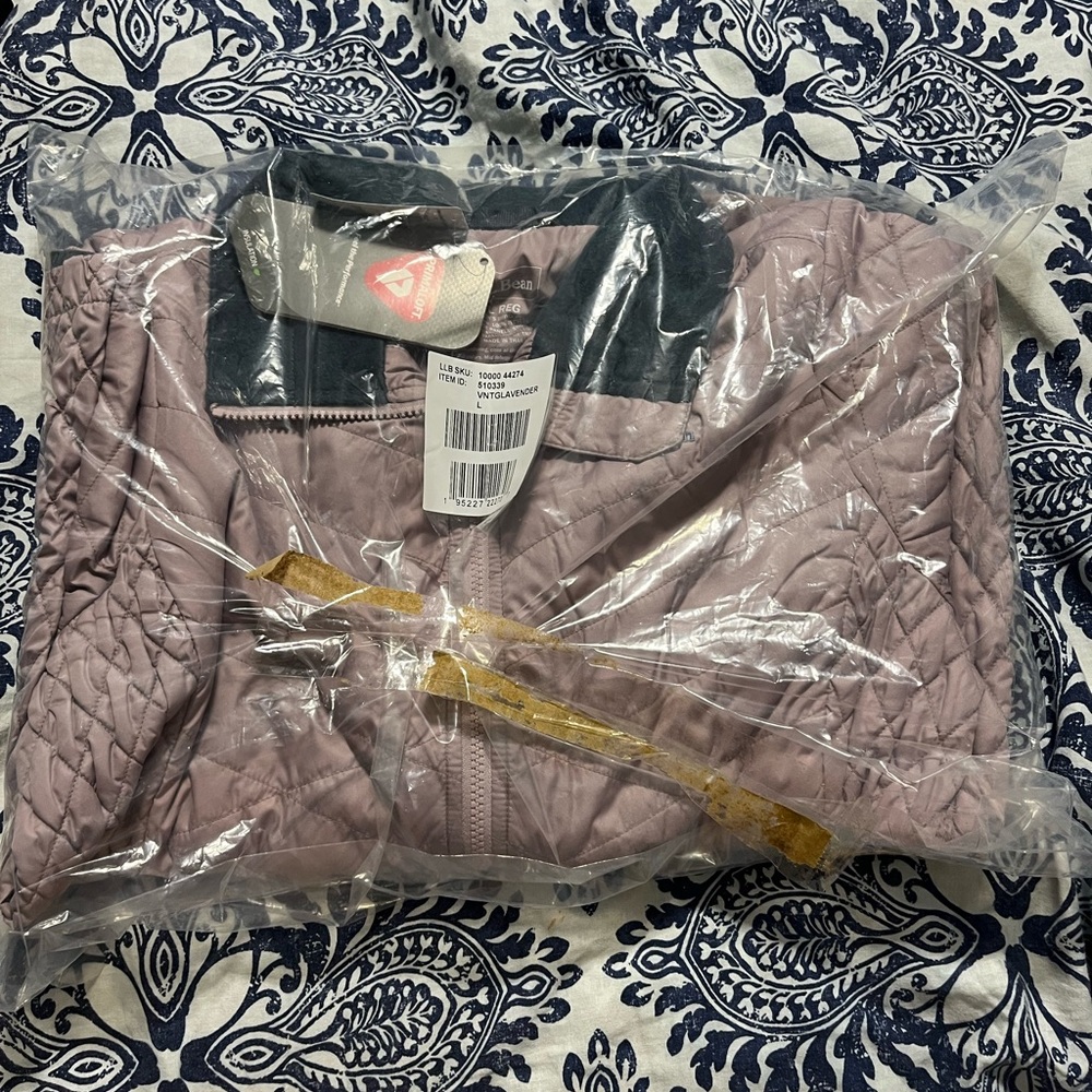 new in bag never opened or tried on LL bean fleece lined PL jacket